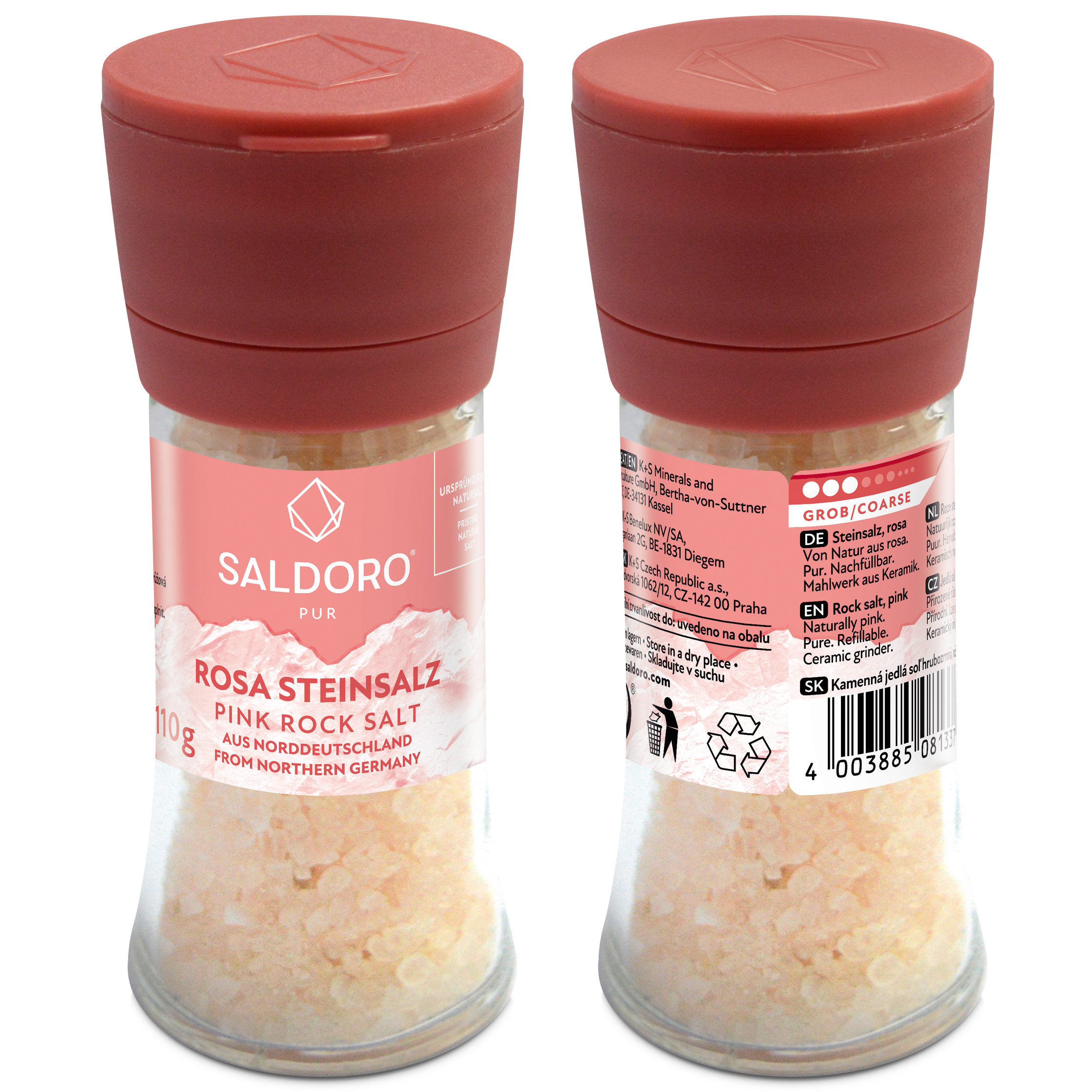 Saldoro mill, pink rock salt front and back